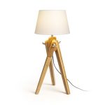 AMBITUS/ALVIS 24 table white bamboo 230V LED E27 11W - Image 2