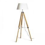 ALVIS/AMBITUS 46 floor white bamboo/chrome 230V LED E27 15W - Image 4