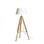 ALVIS/AMBITUS 46 floor white bamboo/chrome 230V LED E27 15W - Image 2