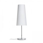 NYC/CONNY 15/30 table Monaco dove gray/silver PVC/nickel 230V LED E27 11W