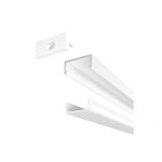 LED PROFILE G surface mounted 1m white matte acrylic/aluminum - Image 5