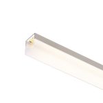 LED PROFILE H surface mounted 1m white matte acrylic/aluminum - Image 4