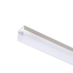 LED PROFILE H surface mounted 1m white matte acrylic/aluminum - Image 2