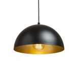 GLADYS 30 pendant black/gold  230V LED E27 15W - Image 3