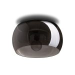 AMANDA ceiling matte black smoke-colored glass 230V LED E27 3x15W - Image 3