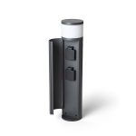 JEAN 50 bollard with power sockets anthracite grey  230V LED G9 5W IP54