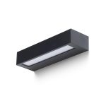 ASTER 25 wall black frosted acrylic 230V LED 2x6W IP65 3000K - Image 3