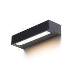 ASTER 25 wall black frosted acrylic 230V LED 2x6W IP65 3000K