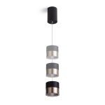 JUNIPER height adjustable pendant black/gold  230V LED 15W 36°  3000K - Image 3