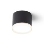 MEMA ceiling black satinated acrylic 230V LED GX53 7W