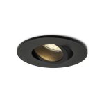 GALO R recessed black 230V LED GU10 9W IP65