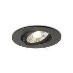 NEFRIT DIMM recessed black 230V LED 6W 36° 3000K