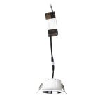 ANSEL recessed white black chrome 230V LED 12W 60°  3000K — изображение 3