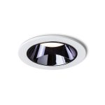 ANSEL recessed white black chrome 230V LED 12W 60°  3000K