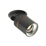 AUGUSTA recessed black chrome 230V LED 12W 36°  3000K