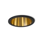 ORCO recessed black/gold 230V LED GU10 9W