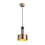 DIVINA pendant brass/black marble decor 230V LED E27 5W