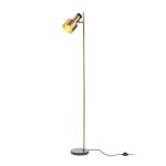 DIVINA floor brass/black marble decor 230V E27 5W