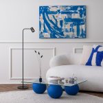 FLYNN I floor  black/brushed brass 230V LED GU10 9W - Image 3