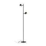 NOVA II floor black chrome/frosted acrylic 230V LED 2x3.5W 3000K