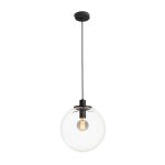 BOULDER 30 pendant clear glass/black 230V LED E27 15W - Image 4