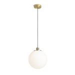 BOULDER 30 pendant opal-colored glass/brushed brass 230V LED E27 15W - Image 2