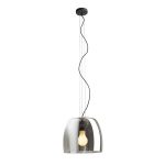 ORLANDO 35 pendant smoke-colored glass/black 230V LED E27 24W - Image 2