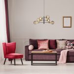 ARTEMIA 6 pendant black brushed brass 230V LED E27 6x15W - Image 3