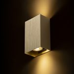 CAPRI RC wall  brushed brass 230V LED GU10 2x9W - Image 3