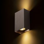 CAPRI RC wall  brushed bronze 230V LED GU10 2x9W - Image 3