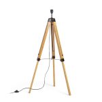 ALVIS floor base bamboo/black 230V LED E27 15W - Image 2