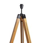 ALVIS floor base bamboo/black 230V LED E27 15W - Image 3