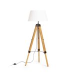 ALVIS/AMBITUS 46 floor white bamboo/black 230V LED E27 15W - Image 2