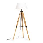 ALVIS/AMBITUS 46 floor white bamboo/black 230V LED E27 15W - Image 5