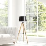 ALVIS/RIDICK floor shiny black golden foil/bamboo/black 230V LED E27 15W - Image 3